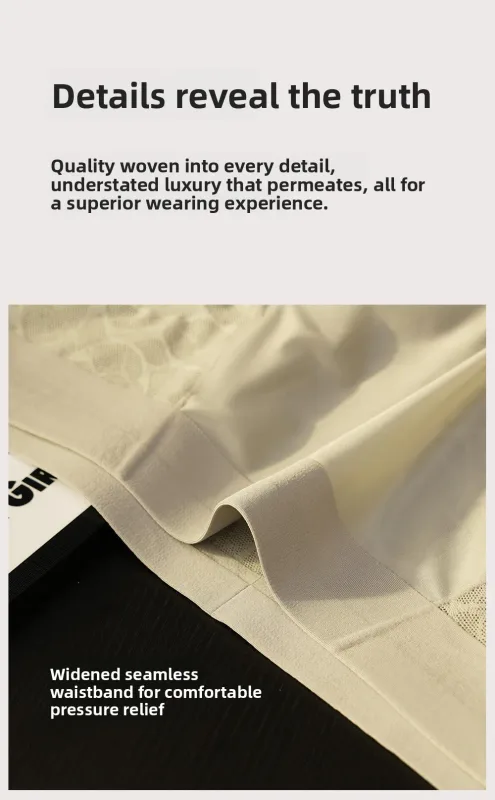 Liền Mạch Jacquard Nam Tam Giác Quần Lót Băng Lụa Mỏng Thoáng Khí Quần Lót Nhanh Khô Quần Đùi Nam Gợi Cảm U Phồng Túi Quần Lót — image 20