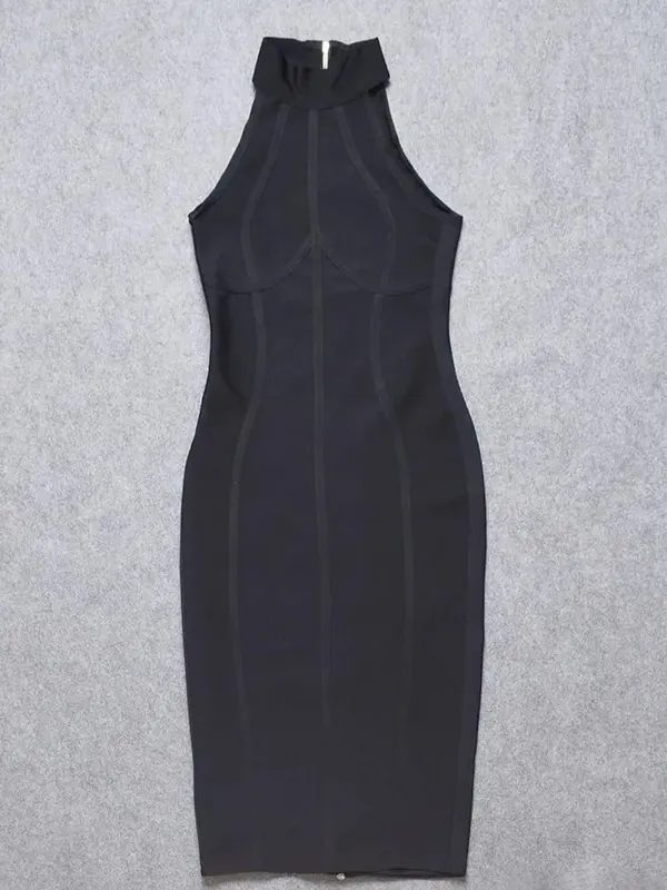 Sexy Summer Elegant Dress Elastic White Solid Stretched Empire Bodycon Dress 2024 Women Fashion Party Dress XL Wholesale