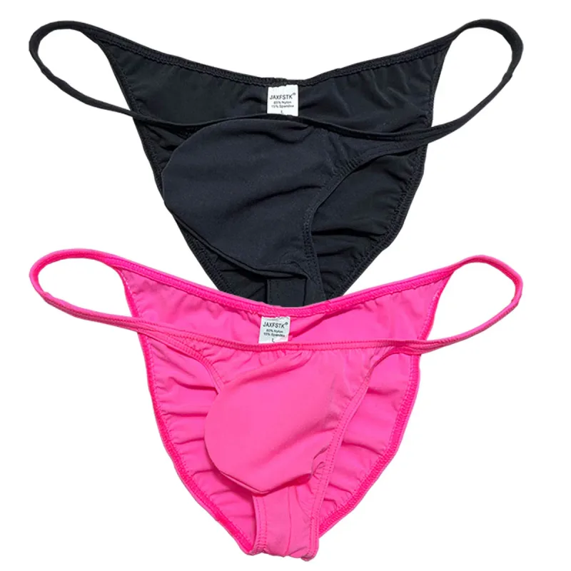 Roupa interior masculina macia micro breve mini calcinha confortável breve respirável leve masculino baixo crescimento mini triângulo corte roupa interior — image 1