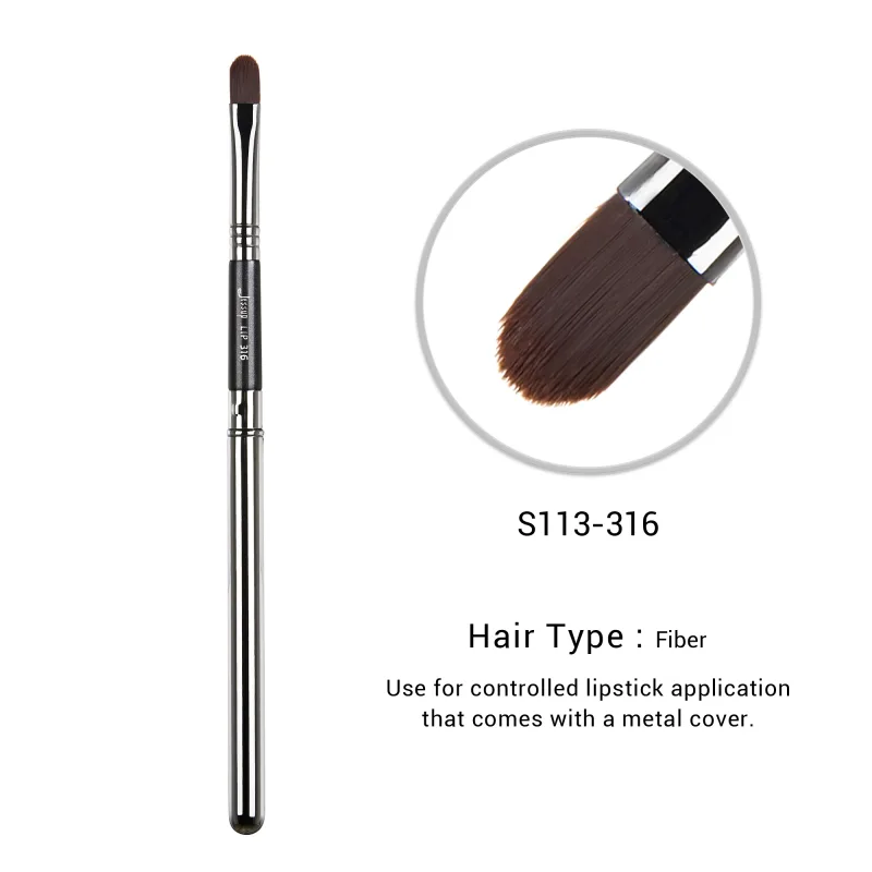 Jessup Lip Brush แปรงแต่งหน้าสำหรับทาลิปสติกแบบมืออาชีพสำหรับการใช้ลิปสติกแบบไร้ริ้วรอย ลิ้นขนาดเล็ก Contour Contour กำหนดริมฝีปาก