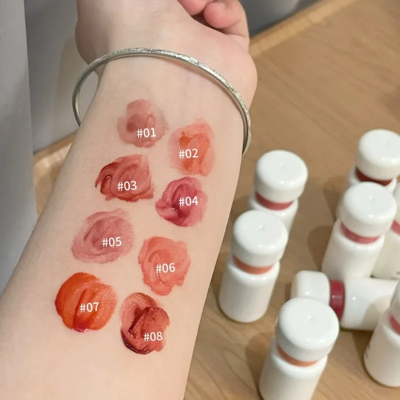 Herorange Glossy Lip Gloss Увлажняющий водянистые пухлые губы, стойкий на осень-зиму — image 7
