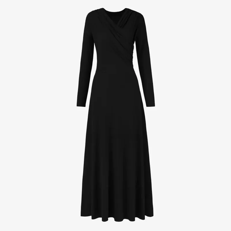 AS SS26 Abito avvolgente, elegante e fluido. Maxi abito in tessuto leggero che valorizza gli abiti eleganti della donna — image 8