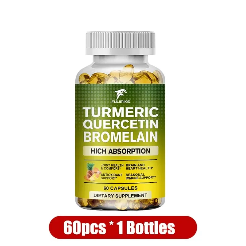 ซื้อ 2 แถม 2 ฟรี! ขมิ้น Quercetin Bromelain แคปซูล Triple-Action Anti-Inflammatory Support for Joint Health & Immunity — image 10