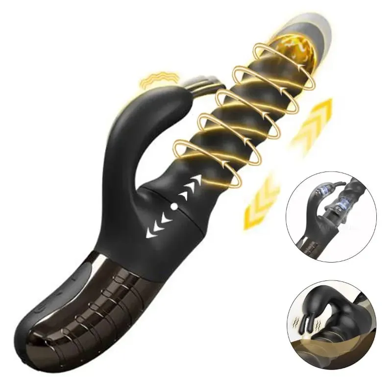 Nieuwe Vrouwen Rabbit Vibrator Roterende Stak Trillingen Clit G-spot Vaginale Tepel Stimulator Massager Vrouwelijke Masturbator Seksspeeltje — image 1