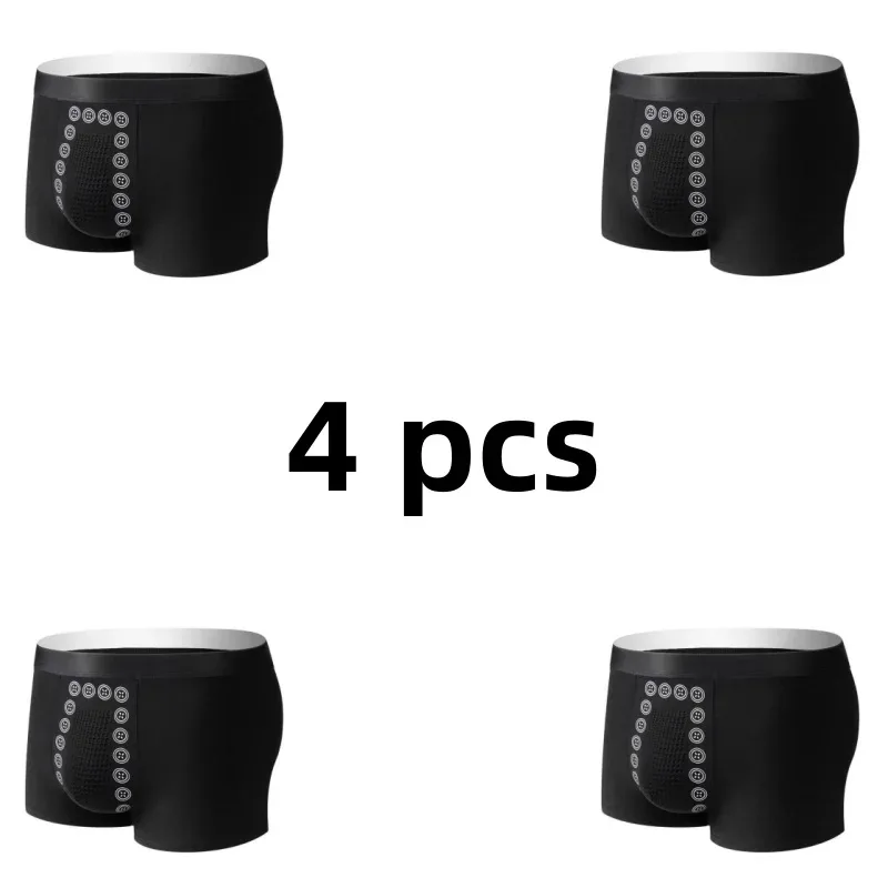 4pcs Boxer กางเกงขาสั้นผ้าไหมน้ำแข็งชุดชั้นใน Cool Underpants Breathable เซ็กซี่บางกางเกงเซ็กซี่ชุดชั้นใน U นูน