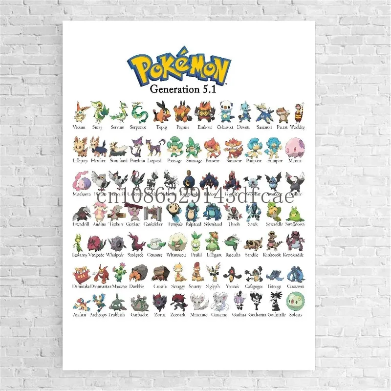 ญี่ปุ่นอะนิเมะ Pokemon โปสเตอร์ตกแต่ง Pikachu Charizard Wall Art สีน้ำภาพวาดผ้าใบ Modern Room Decor