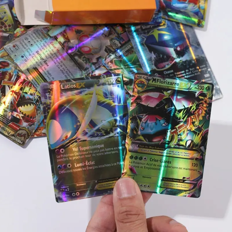 20PCS new French Pokemons Cards Vstar V GX MEGA TAG TEAM EX Game Battle Card hot sale — image 5