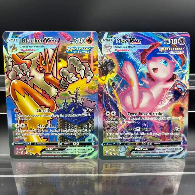 Kad Koleksi DIY Psyduck Salamence Crobat Mewtwo ex EN Buatan Sendiri Kad Tunggal Permainan Klasik Anime Kad Hadiah Mainan — image 6