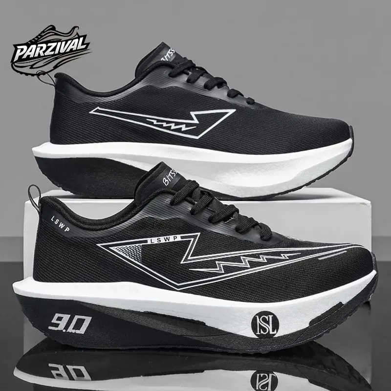 Men Carbon Plate Running Shoes Breathable Athletic Sneakers Shock Absorb Trainers Outdoor Marathon Jogging Women Tennis Shoes — image 2