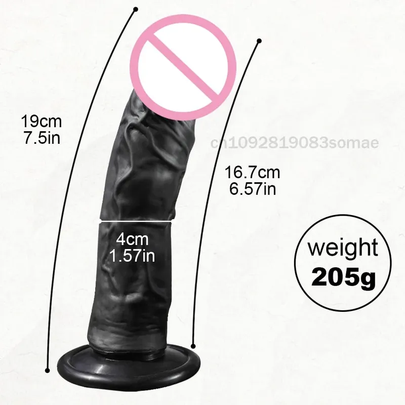 Gode réaliste pour femme en silicone pour débutant avec stimulation anale du point G avec ventouse forte pour jouet sexuel adulte masturbateur — image 4
