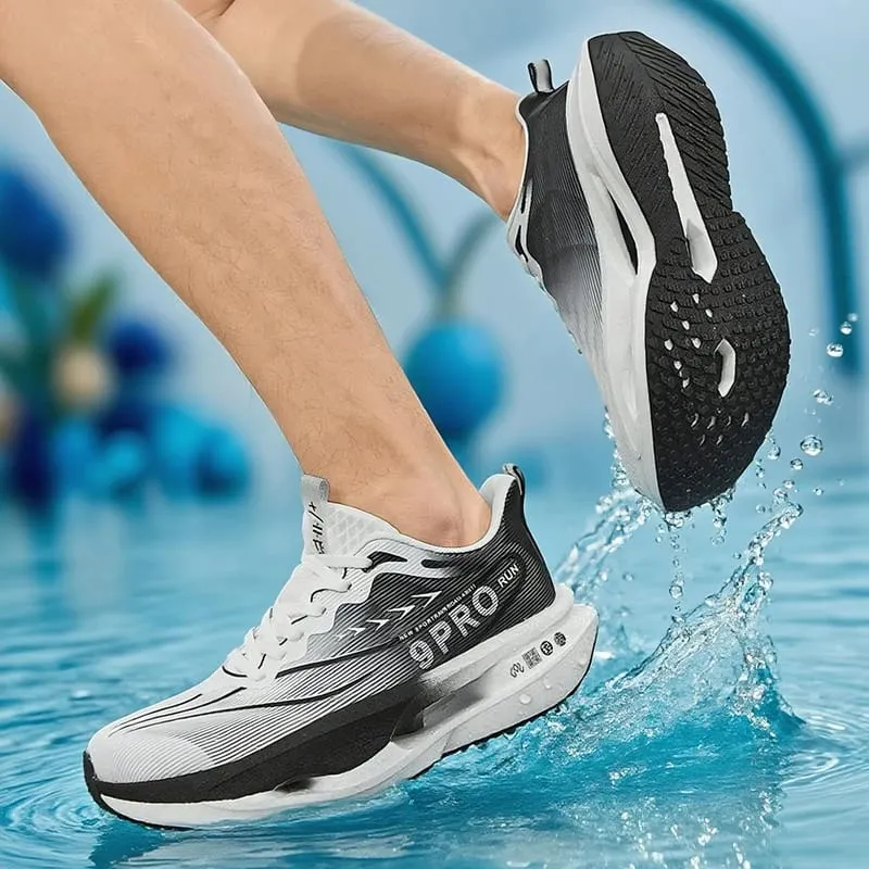 Sepatu Kets Pria 9PRO Papan Karbon Bantalan Kerangka Sepatu Lari Maraton Sepatu Tenis Olahraga Latihan Kebugaran Luar Ruangan Wanita — image 4