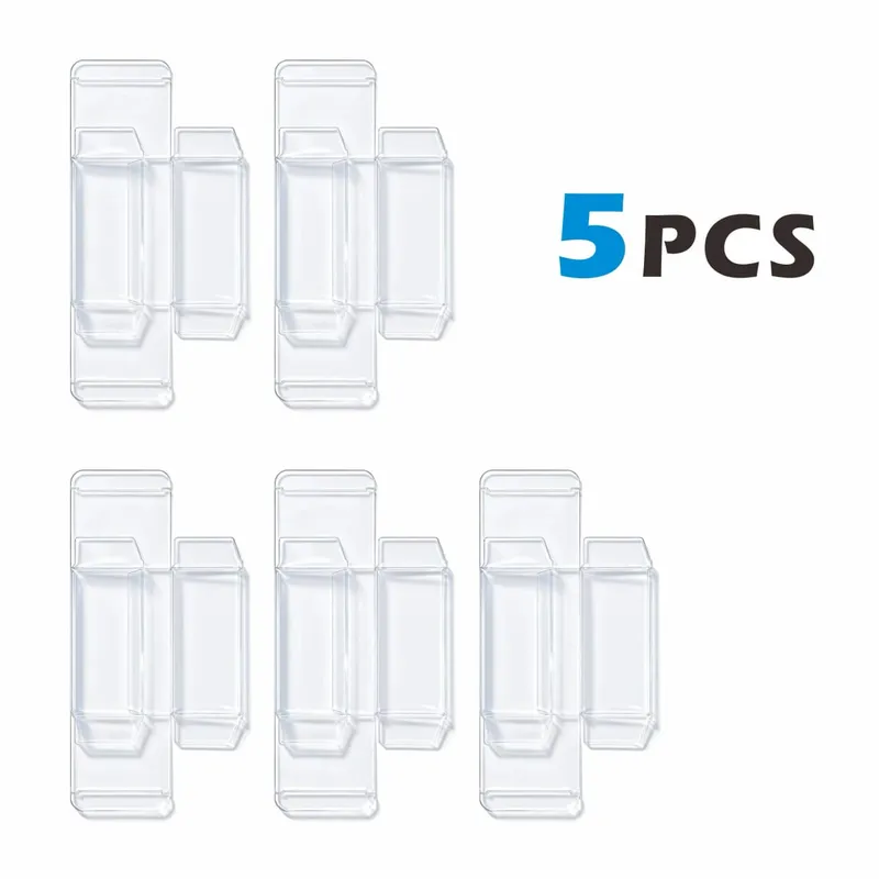5 STK gennemsigtig plastbeskytterkasse til japansk One Piece (OP-05/06/07/08... & EB-01/02/03...)