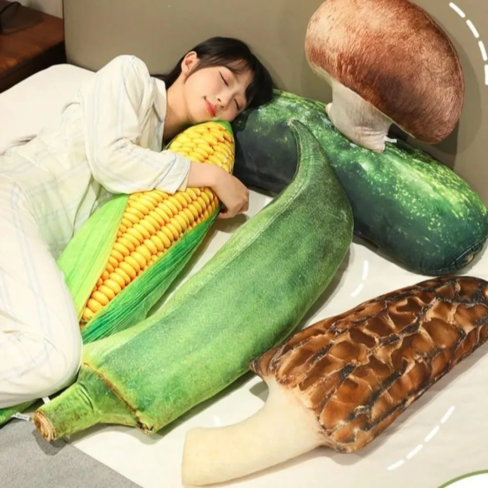 Kawaii Mjuk grönsakskudde Realistiska detaljer Simulering Grönsaksfylld Kreativ accent Mysig Veggie Mysigt Hem — image 2