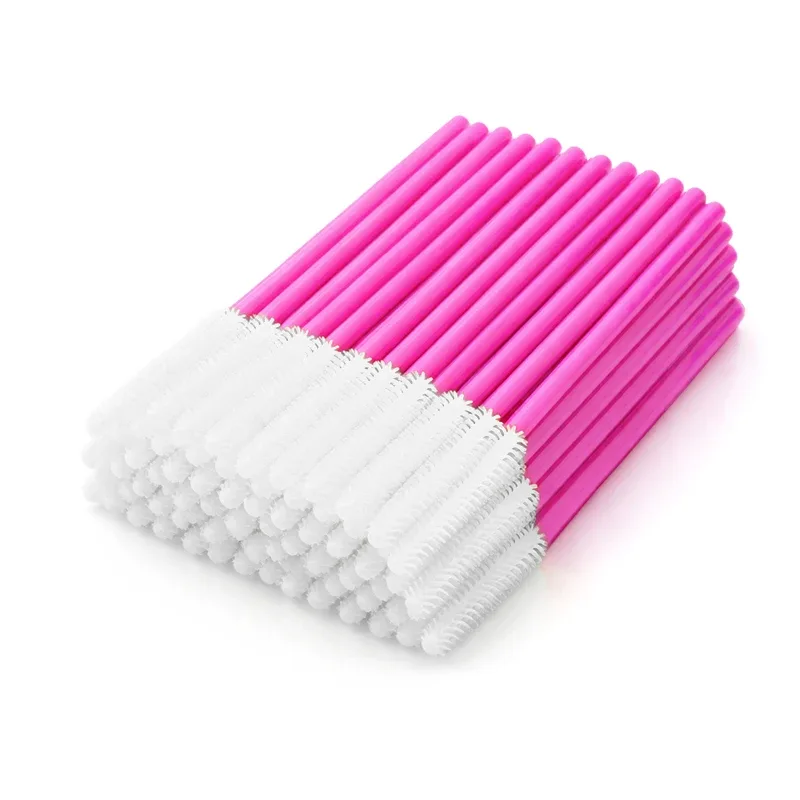 Pennello per ciglia in silicone Bacchette per mascara Applicatore Pettine per sopracciglia Asta Spoolies Pennelli per ciglia Forniture per estensione ciglia Strumenti per trucco