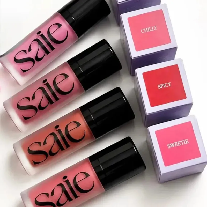 Makeup Brand Saie Liquid Powder Blusher Easy To Color Liquid High Gloss Gel Face Contour Antique Copper Paste Portable Cosmetics — image 5