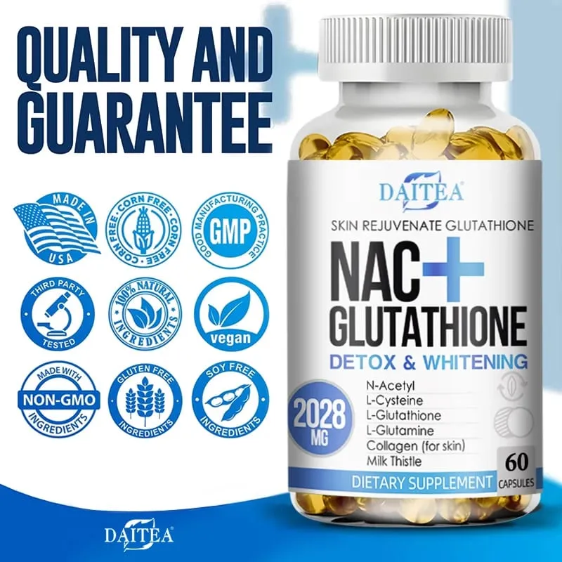 NAC Supplement L-Glutathion Intrazellulärer Antioxidanskomplex – Fördert die reinigende Entgiftung und Reparatur. Reduziert Liposomen — image 2