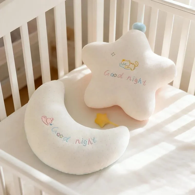 Nuovo farcito nuvola luna stella peluche cuscino morbido cuscino giocattoli per bambini bambino bambini ragazza regalo di Natale camera arredamento auto — image 2