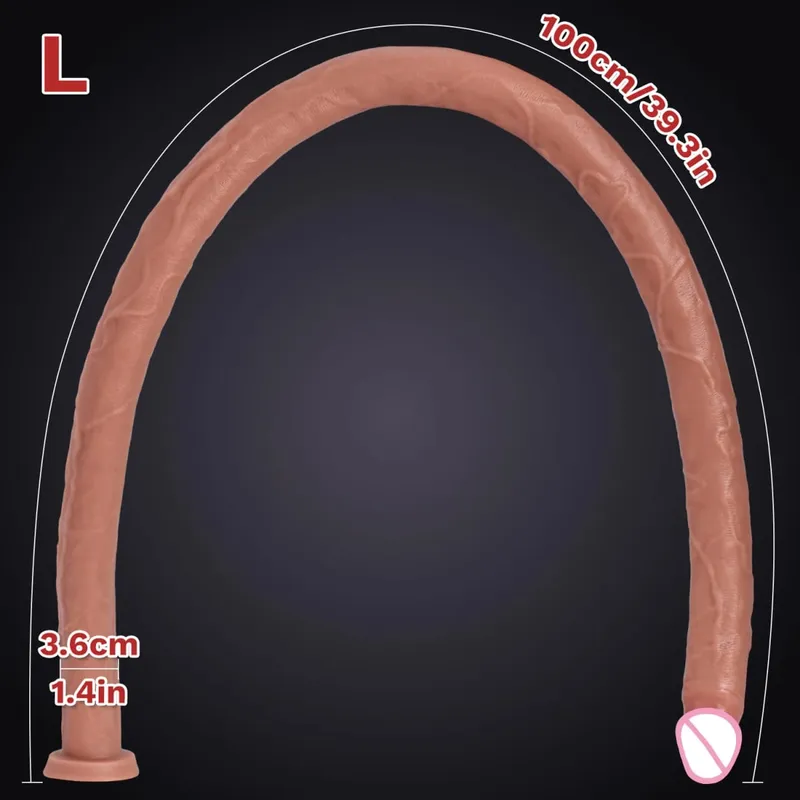 Extra lange realistische Dildos G-Punkt-Stimulation Deep Touch Penis Vagina Analdildo Dick Erwachsene Sexspielzeug für Frauen Männer Butt Plug — image 8
