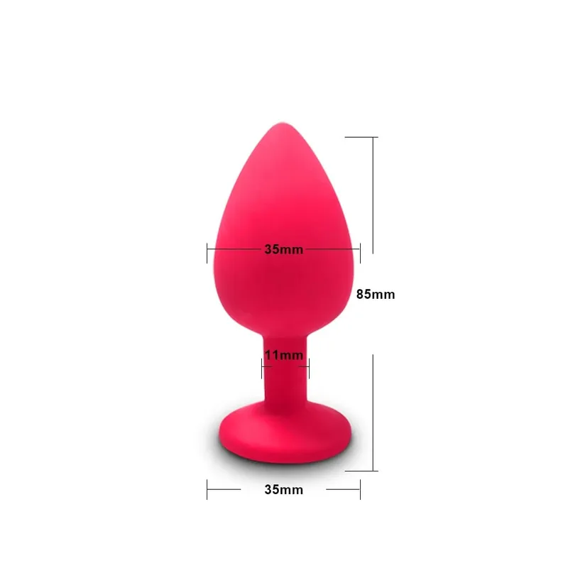 S/M/L Anal Plug Butt Vibrator Women/Men Soft Silicone Round Shaped Erotic Bullet Anal plug Bullet Gay Sex Toys for Adults — image 26