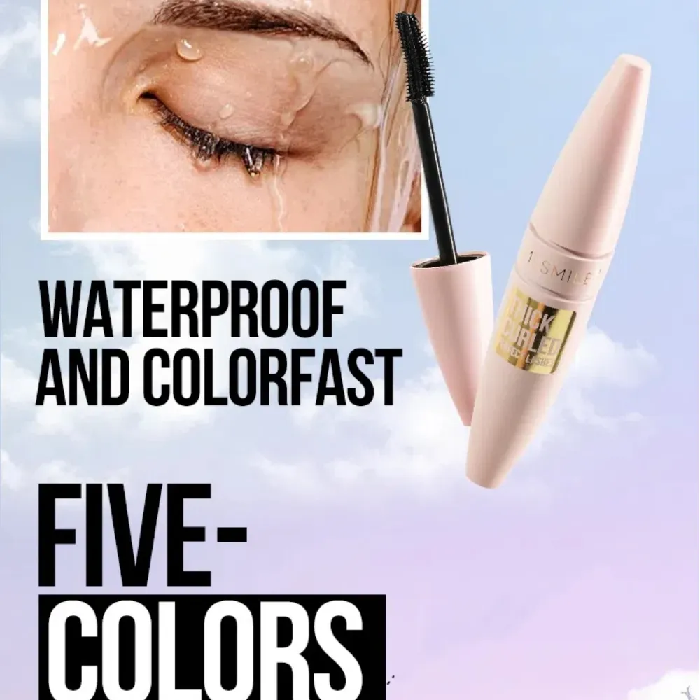 Bunte Wimperntusche, dicke Locken, wasserfest, natürliche Wimpern, verlängert, langanhaltend, schnell trocknend, blau, braun, schwarz, Wimperntusche, Augen-Make-up — image 7