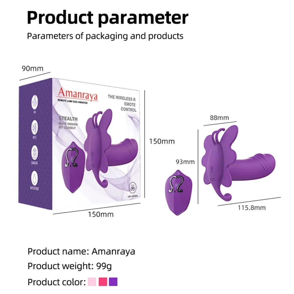 Seluar dalam boleh pakai Dildo Vibrator Kuat G Spot Kelentit Merangsang Wanita Melancap Pengurut Faraj Mainan Seks Dewasa untuk Wanita — image 6