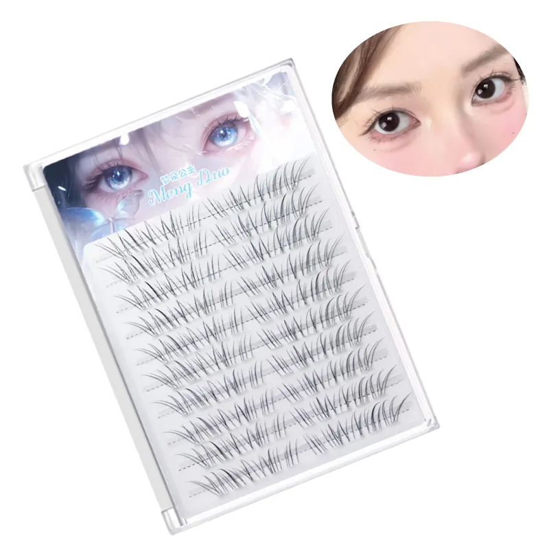 Air Ultralight ขนตา DIY ขนตากลุ่มธรรมชาติสด C Curl 9-11 มม.สีดำ Lash EXTENSION Flying Eye Lashes — image 8