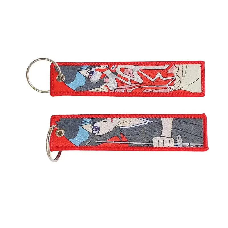 Embroidery Cool Eagle Beak Keychain Lanyard Anime Manga Series Badge Holder USB Pendant Portable Key Lanyard Accessories — image 12