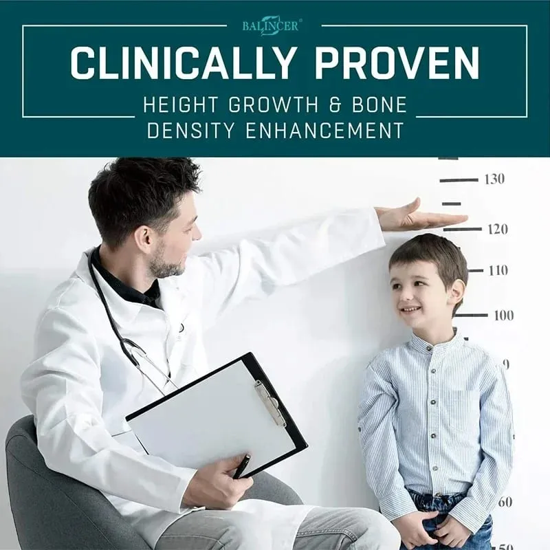 Height Gaining Supplement - Calcium L-Arginine Vitamin D3 Zinc Supplement - Promotes Bone Growth - Helps Natural Height Growth — image 4