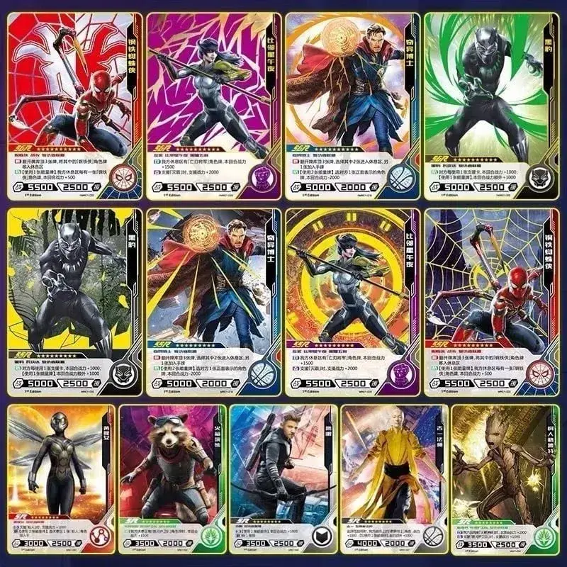 Oryginalna karta Heroes Duel Card wersja konkurencyjna Iron Man Thor Captain CR America karty kolekcjonerskie zabawki — image 6