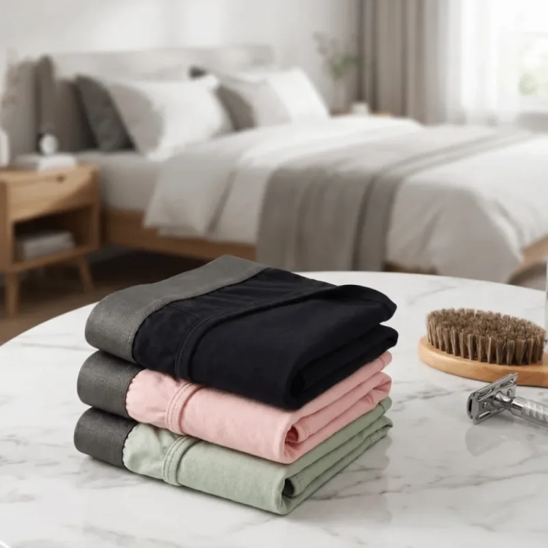 Bamboevezel Zomer Dunne Slips Mannen Dunne Onderbroek Splicing Mannen Vooropening Slipje Ademend Lingerie Naadloos Ondergoed — image 14