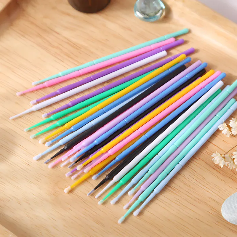 100-1000Pcs Disposable Micro Brush Mascara Wands Applicator Lash Removing Swab Microbrush Eyelash Extension Makeup Brushes Tools — image 4
