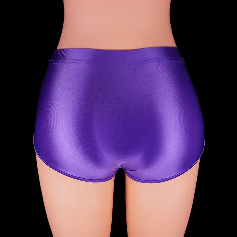 Satin glänzende Spandex-Shorts für Männer, extra kurze Biker-Shorts, glänzende Fitness-Kleidung, sexy Glitzer, Laufen, Fitnessstudio, sexy Unterwäsche für Männer — image 12