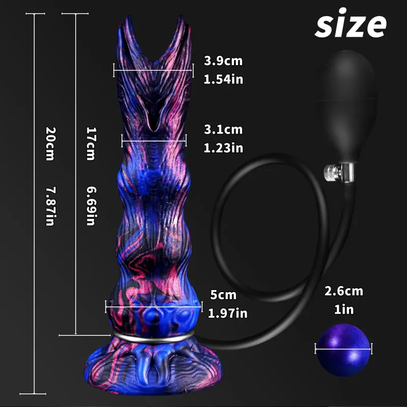 Inflatable Ovipositor Fantasy Laying Eggs Anal Plug Alien Dildo Penis Female Masturbator Vaginal Ball Sex Toys For Adult — image 11