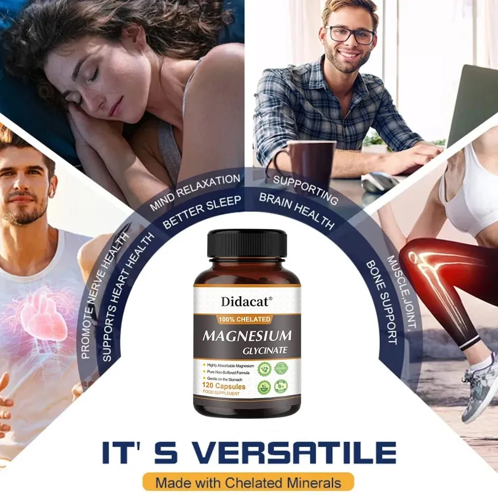 Magnésio Glicina 500mg - Apoia a Função Muscular Melhora a Qualidade do Sono Apoia a Saúde Cardiovascular e Metabólica — image 5