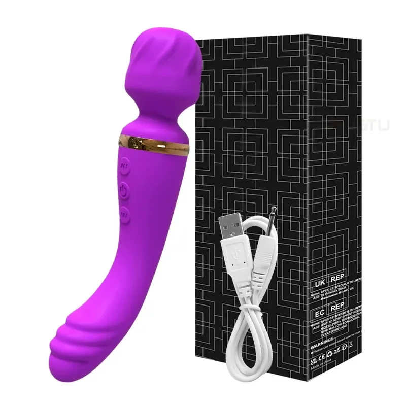 AV ที่มีประสิทธิภาพ Vibrator สำหรับผู้หญิงหัวนม G Spot Clitoris Stimulator Magic-Wand Dildo หญิง Masturbation ผู้ใหญ่ของเล่น FAST การ...