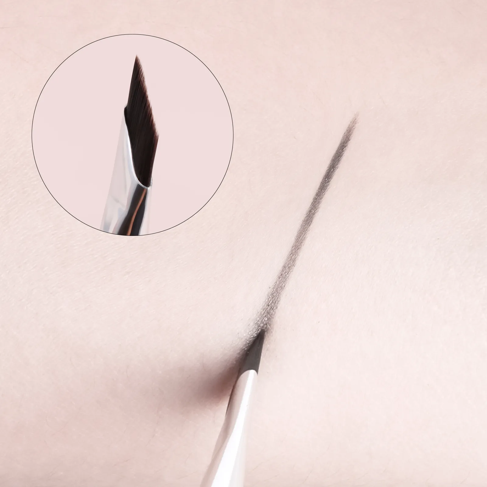 4Pcs Ultra Thin Angled Eyebrow Brushes Set Fine Precise Brow Brush para sa Eyebrow Powder Gel Liner Eye Makeup Tools — image 5