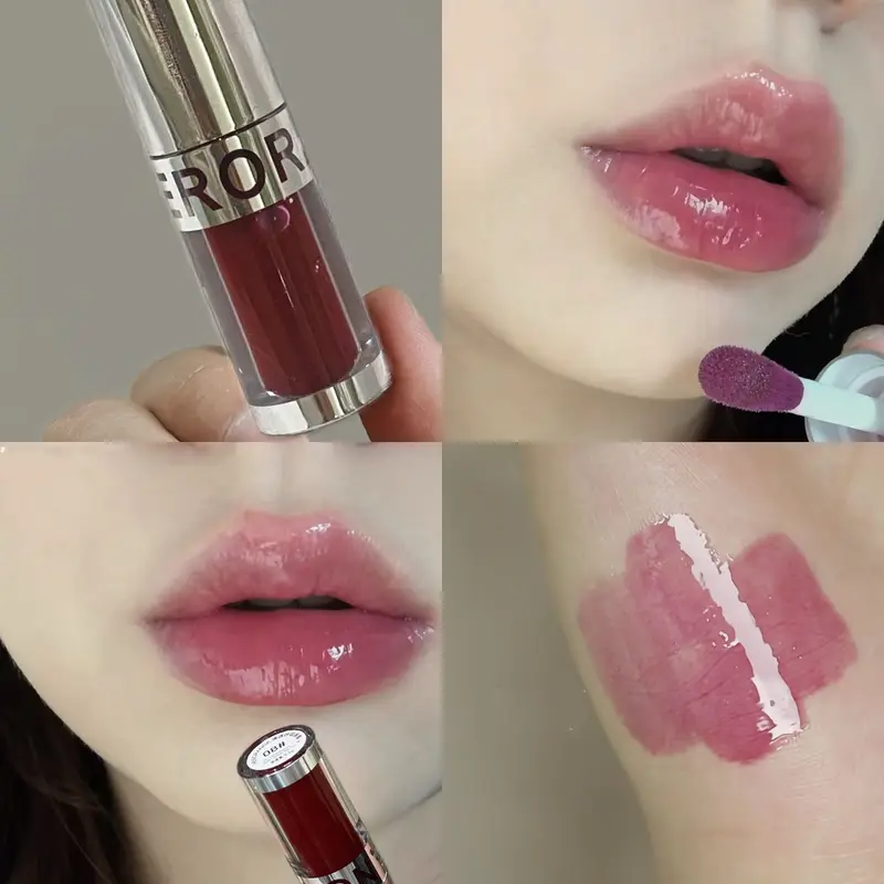 Herorange Clear Breathable Mirror Lip Gloss Moisturizing Water Shine Long Lasting Lip Glaze Daily Youth Cross-Border Cosmetics