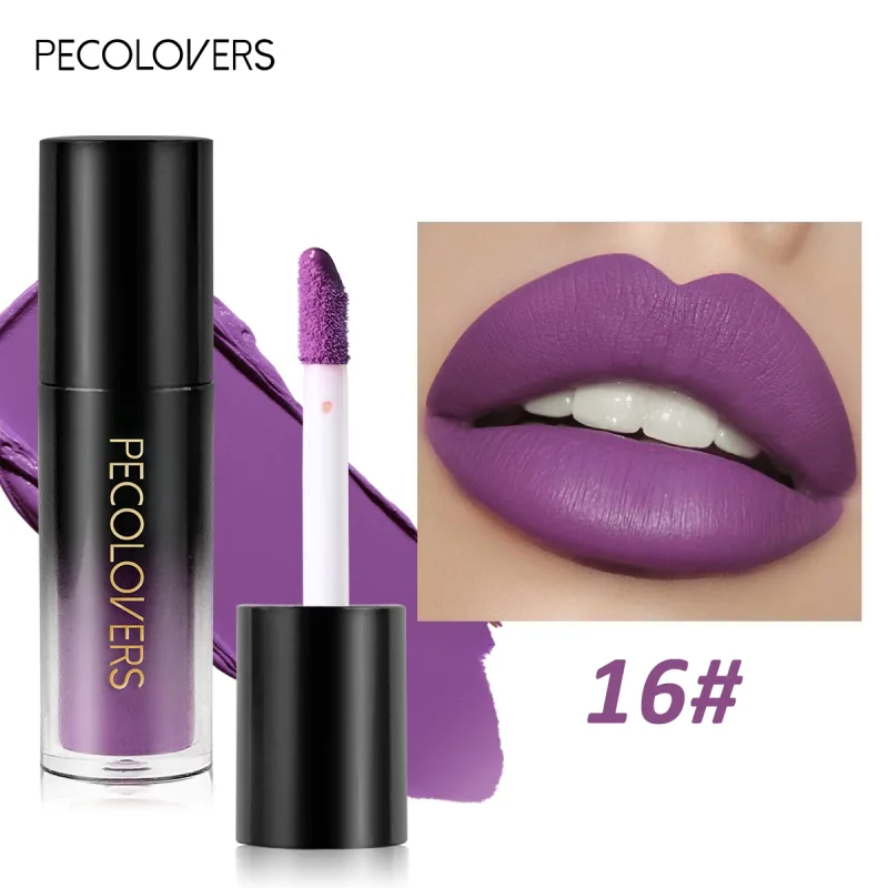 หลายสี Matte Velvet ลิปกลอสกันน้ำ Long-Lasting Non-Stick CUP Smooth ลิปสติกใช้สีสูง Rendering — image 22