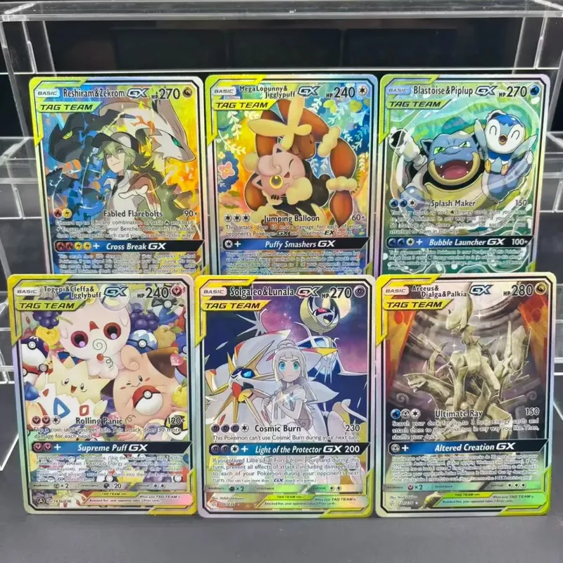 DIY Collection Cards Zekrom Umbreon Espeon Mewtwo GX EN Self Made Single Card Classic Game Anime Card Gift Toy — image 14