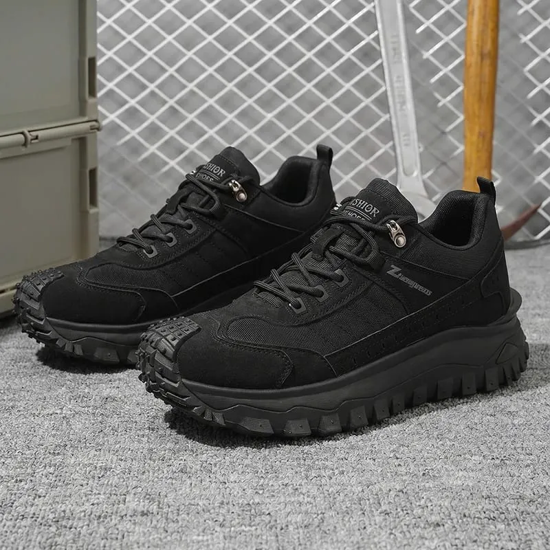 Baskets décontractées d'extérieur pour hommes, semelle épaisse, doublure confortable et Durable pour la randonnée, le Camping, les sorties quotidiennes — image 6