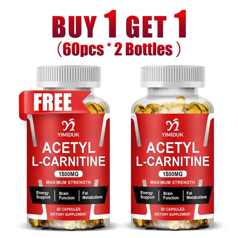 Buy 2 Get 2 Free! Pure Acetyl L-Carnitine Capsules Support Enhances Mental Clarity Mood & Learning Ability Cognitive Function — image 9