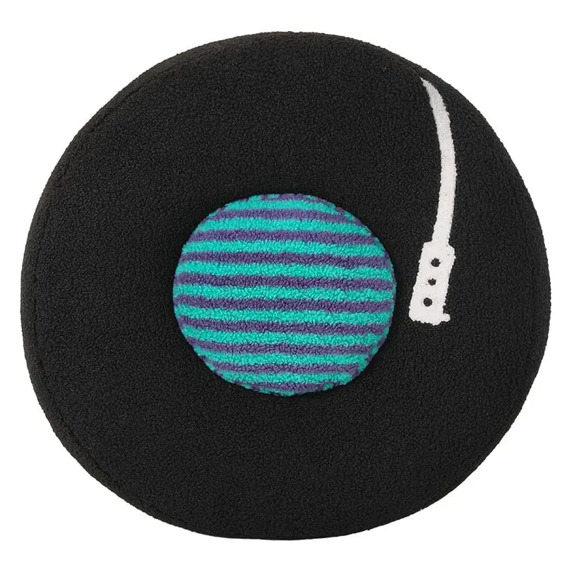 40cm Vinyl Record Shaped Pillow Retro Throw Pillow For Music Lovers Disc Party Creative Plush Cushion Record Sofa Couch Pillow
