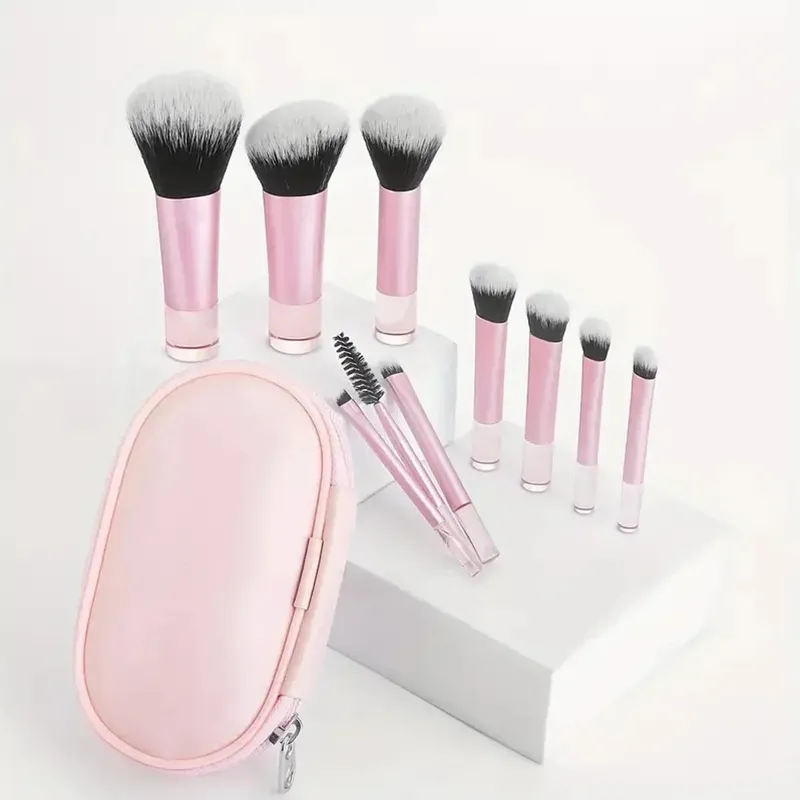 10 pezzi/borsa Mini set di pennelli per trucco ombretto in polvere fondotinta fard frullatore correttore strumenti per trucco di bellezza pennello professionale — image 8