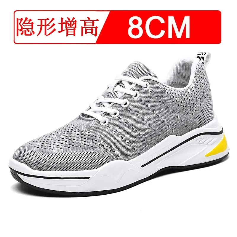 Invisible heightening shoes for men 8cm mesh material breathable sports shoes indoor casual shoes — image 5