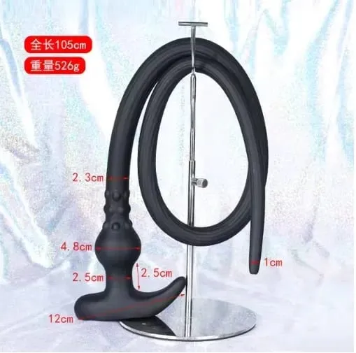 Super Long Anal Plug Whip Silicone Wearable Butt Plug Hollow Enema Vaginal Cleaning Dildos Deeper 18+ Adult Sex Toys for Couples — image 10