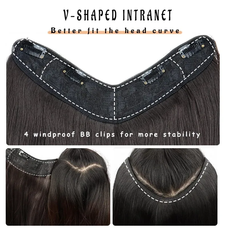 22 นิ้วสังเคราะห์ยาว Micro CURLY Layered Hair EXTENSION Patch ธรรมชาติที่มองไม่เห็น One Piece วิกผมสำหรับผู้หญิง — image 5