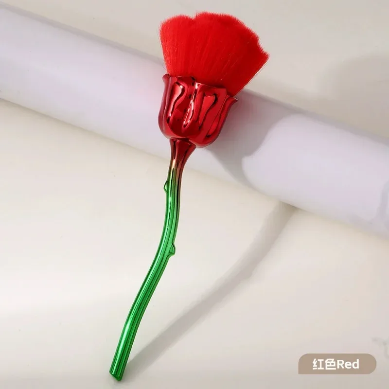 Rose Blomst Form Makeup Børste Rund Makeup Løse Pulver Børster Manicure Neglepolering Støvfjernelse Børste Skønhed Make Up Værktøj — image 14