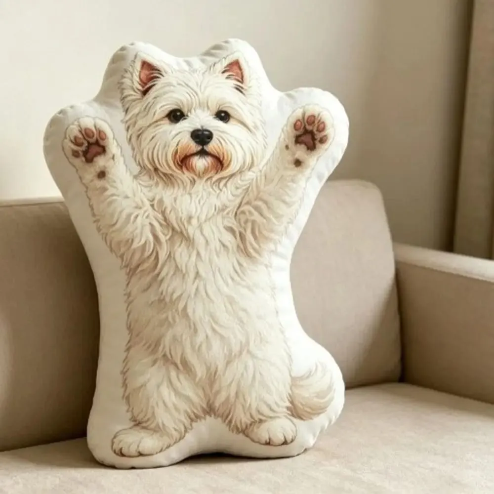 犬型枕動物スローピローソフトぬいぐるみ生地装飾動物枕柴犬クッション輪郭形状 — image 8