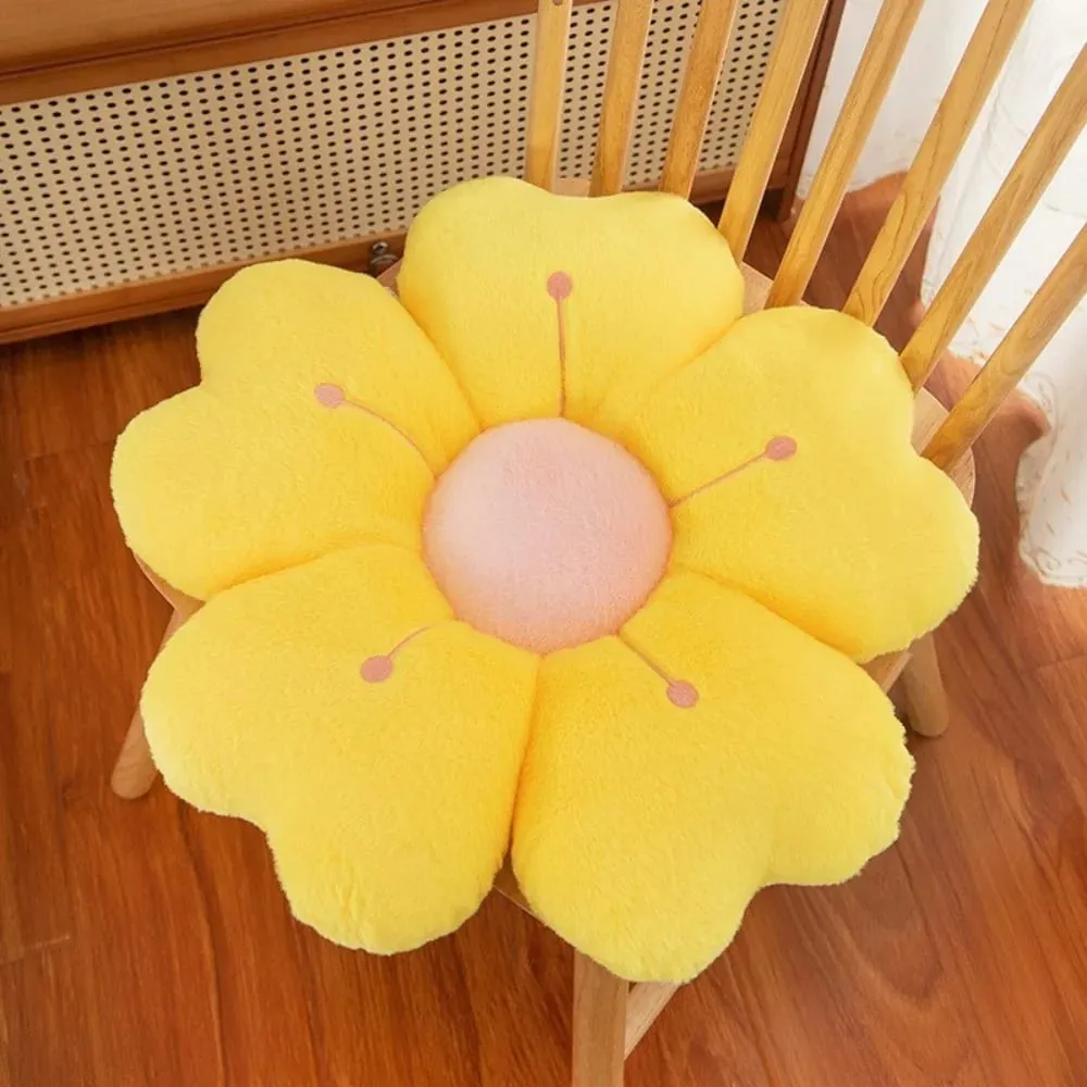 Bantal Lempar Berbentuk Bunga Lembut Bantal Lantai Nyaman Bantal Dekorasi Sofa Hadiah Bantal Kursi Kasur Lucu — image 11
