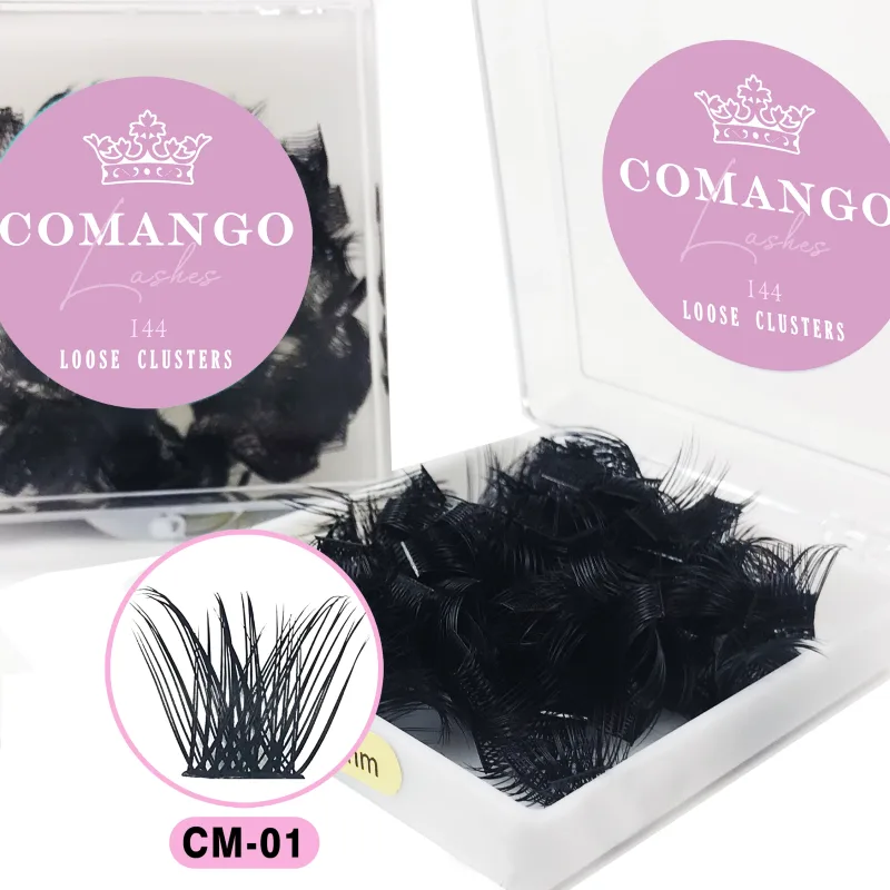144ks Uvolněné řasy Segmented Cluster Individuální Ruský Wispy C/D Curl Cluster Cluster Cluster Lashes Extension DIY Doma